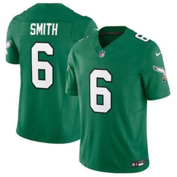 Mens Youths Womens Smith #6 Philadelphia Eagles Green Jersey - Picture 1 of 1